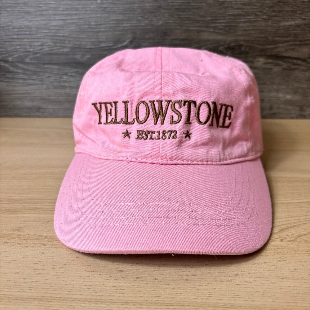 Yellowstone Hat Cap Strap Back Womens Pink Brown Adjustable